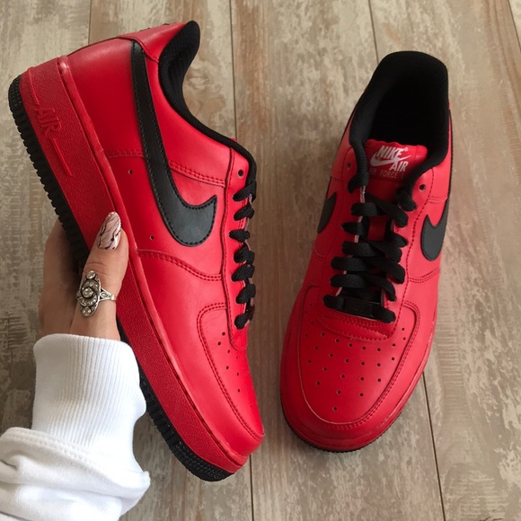 NWTNike ID Air Force 1 Custom Red On Black! - Picture 2 of 7